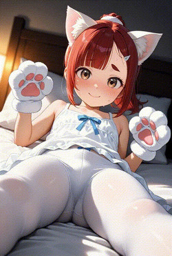[ART] SpicyXGames (AI Generated)/[ANIMATED]/Emily becomes a cat girl 1.gif